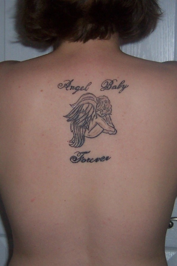 angel baby tattoos. Angel Baby Forever Tattoo